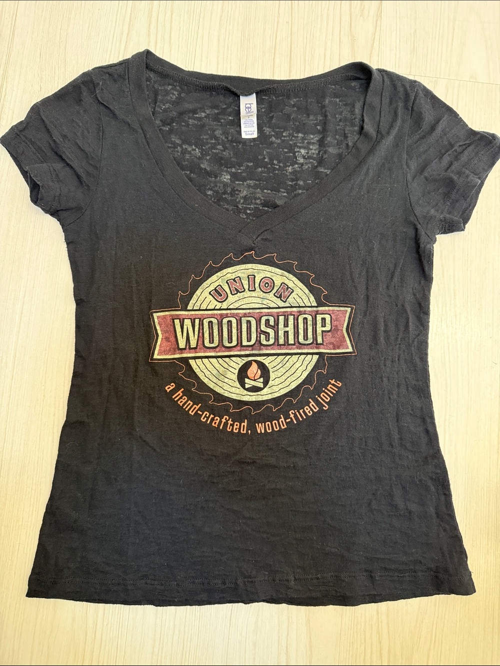 Union Woodshop V-Neck Graphic Tee